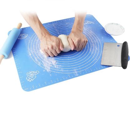 Silicone rolling kneading mat