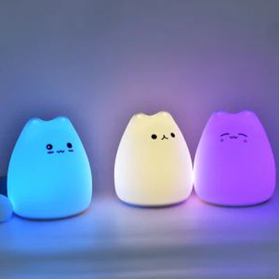 Geschenk Geschnitten Tier Design Silikon Nachtlichter für Kinder