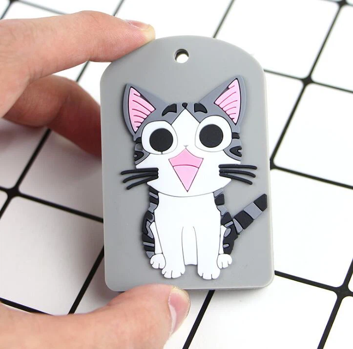 Cute Cartoon Silicone Pvc Card Set / Bus Card Access Card Set