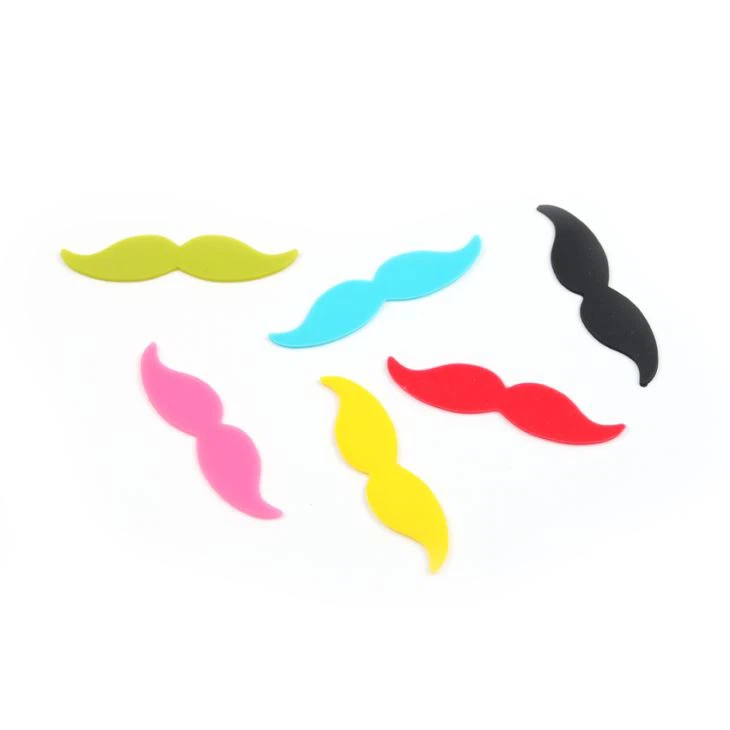 Mustache Silicone Drink Markers