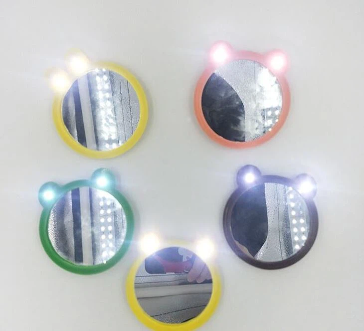 PVC Silicone LED Makeup Mirror Cartoon