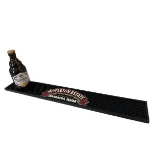 PVC-Barmatte mit Biermarke und Brauereilogo