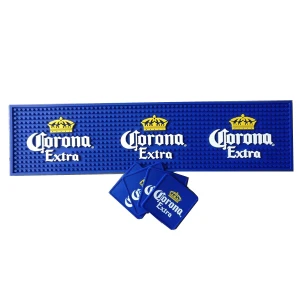 Blaue professionelle Barmatte Spill Mat Rail Tropfmatte