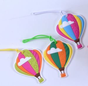 Ballon-Silikon-Gepäckanhänger Langlebige 3D-Gummi-Reisetaschenanhänger