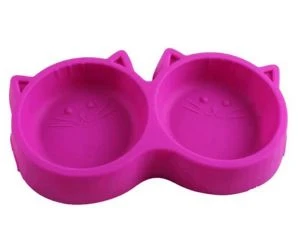 Double Use Silikon Hundenapf mit Anti-Leak-Matte