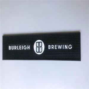 Umweltfreundliche Barmatte aus weichem PVC-Material mit Logo