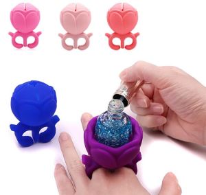 Lotus Nagellack Flaschenhülle 3D SilikonSchutz