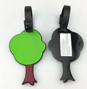 Personalisierte 3D-weiche PVC-Gepäckanhänger für unterwegs