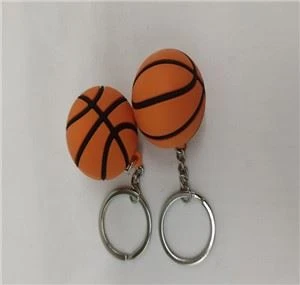 3D Basketball Soft Pvc Schlüsselanhänger Gummi Schlüsselanhänger