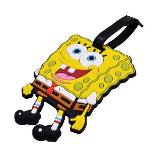 SpongeBob Cartoon Tags Silikon PVC Gepäckanhänger