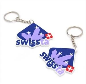 Werbegeschenke Schlüsselanhänger weiche 3D Gummi PVC Schlüsselanhänger 2d Schlüsselanhänger