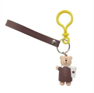 Cartoon Bär 3D Weich Pvc Schlüsselanhänger PVC Figur Schlüsselanhänger