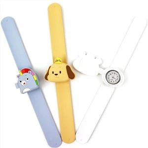 Neue Flip Style Silikon Slap Uhr wasserdichte Kinder Uhr Band Handgelenk